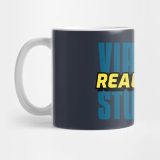 Virtual student, real debt typographic design Mug